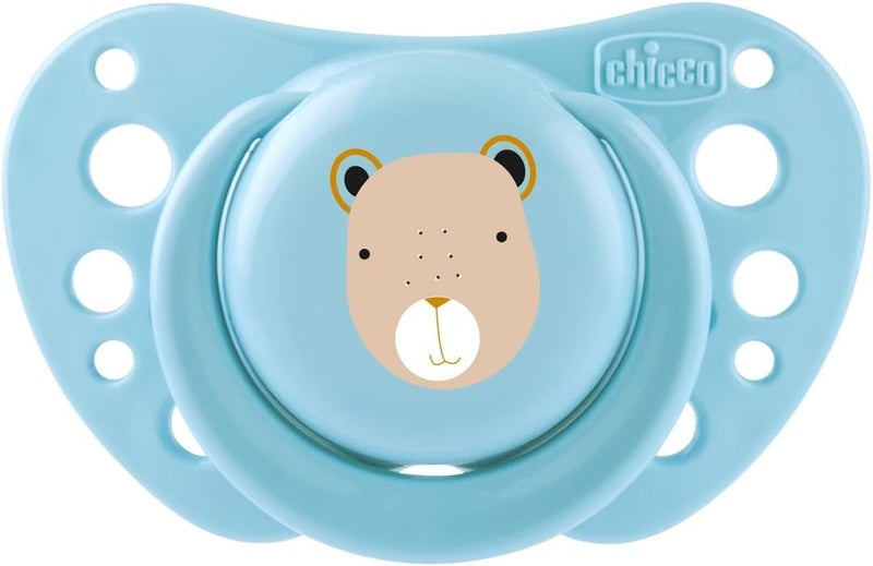 Chicco PhysioForma Air Silicone Soother 2-6m (2 pcs), Blue (Bear-Growl) - Image 2
